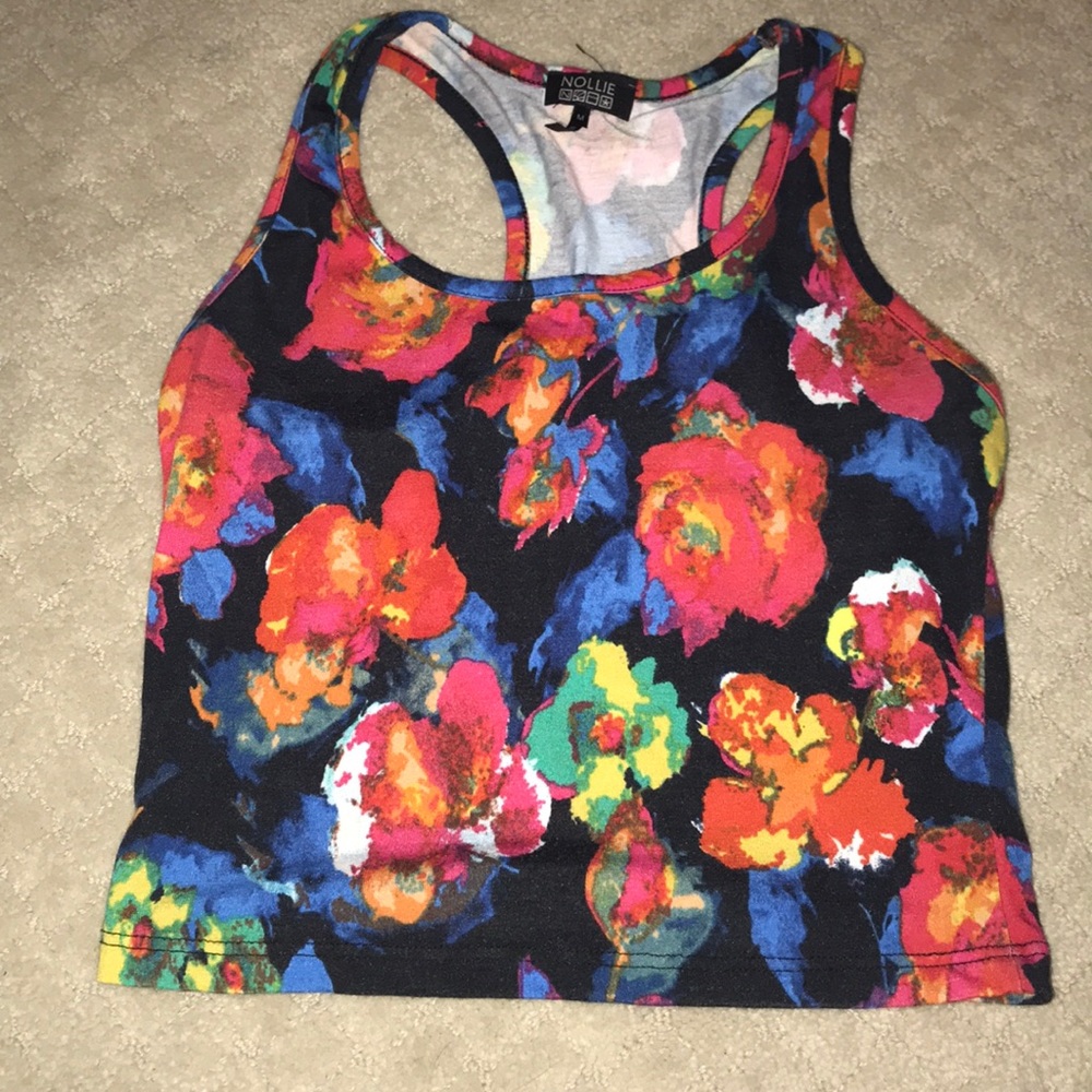 Billie Floral Cropped Top